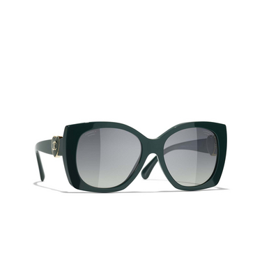 CHANEL quadratische sonnenbrille 1459S8 green - Dreiviertelansicht