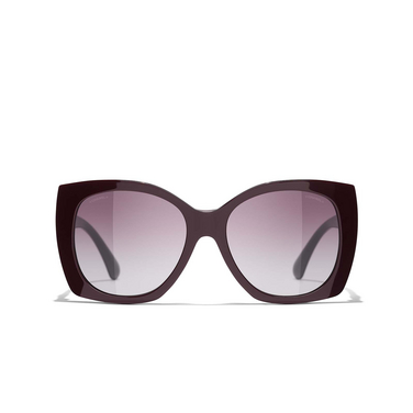 CHANEL quadratische sonnenbrille 1461S1 burgundy - Vorderansicht