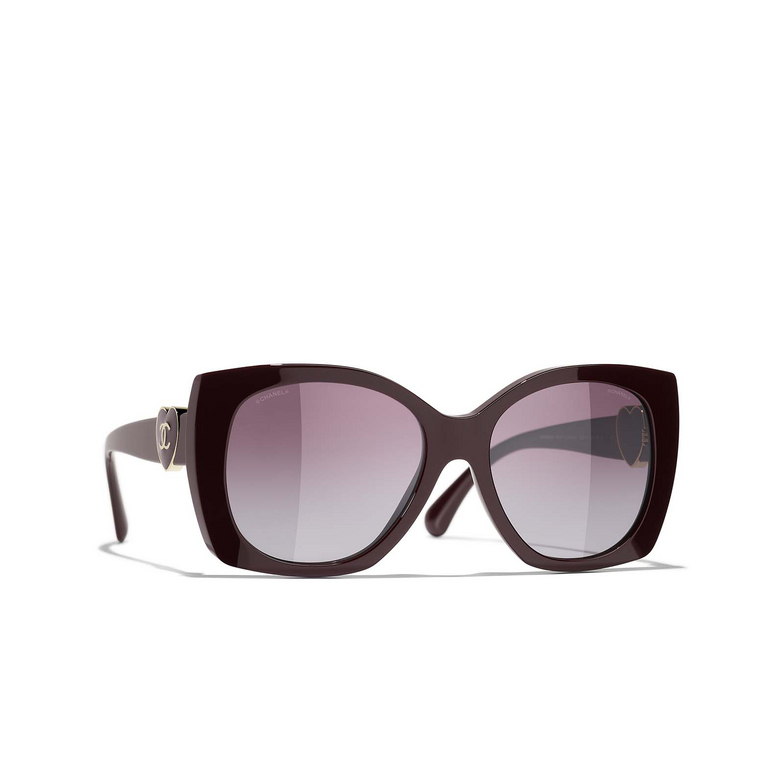 CHANEL square Sunglasses 1461S1 burgundy