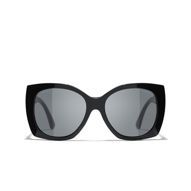 CHANEL square Sunglasses C501S4 black - front view