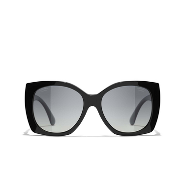 CHANEL square Sunglasses C622S8 black - front view