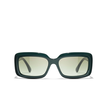 CHANEL rectangle Sunglasses 1459S3 green - front view