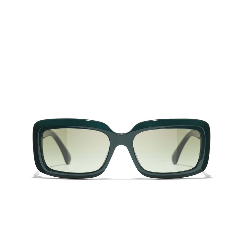 CHANEL rectangle Sunglasses 1459S3 green