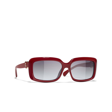 CHANEL rechteckige sonnenbrille 1759S6 red - Dreiviertelansicht