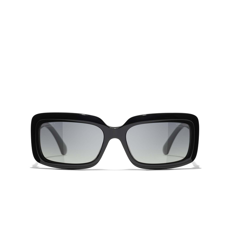 CHANEL rechteckige sonnenbrille C622S8 black