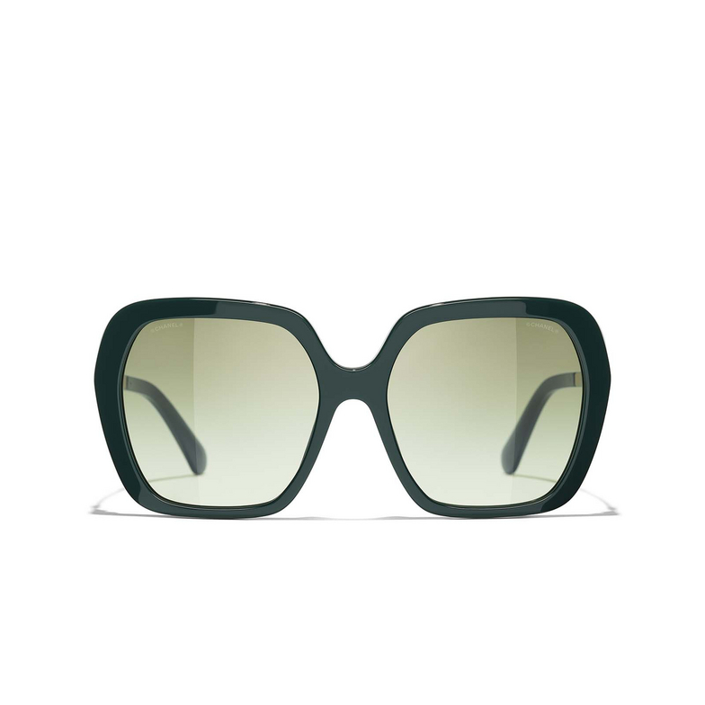 CHANEL quadratische sonnenbrille 1459S3 green