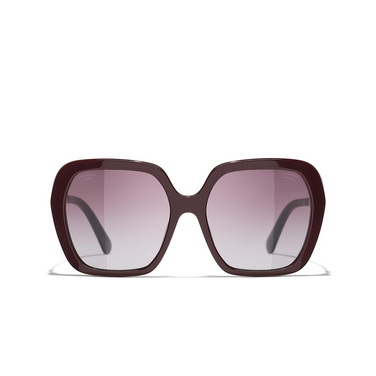 CHANEL square Sunglasses 1461K5 burgundy - front view