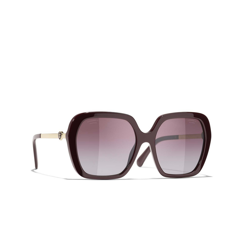 CHANEL square Sunglasses 1461K5 burgundy