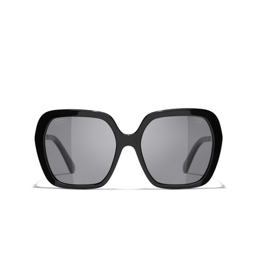 CHANEL square Sunglasses C501T8 black - front view