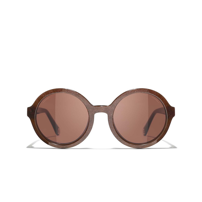 CHANEL round Sunglasses 1754C5 brown