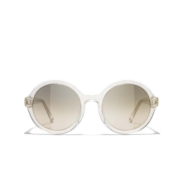 CHANEL round Sunglasses 175532 transparent - front view
