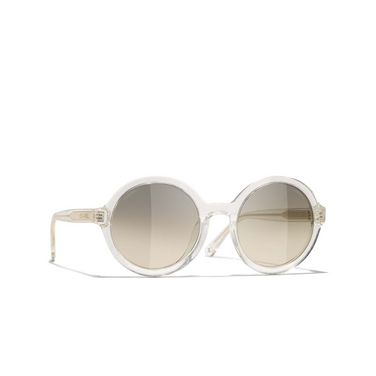 CHANEL round Sunglasses 175532 transparent - three-quarters view