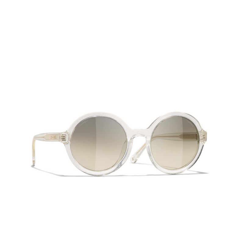 CHANEL round Sunglasses 175532 transparent