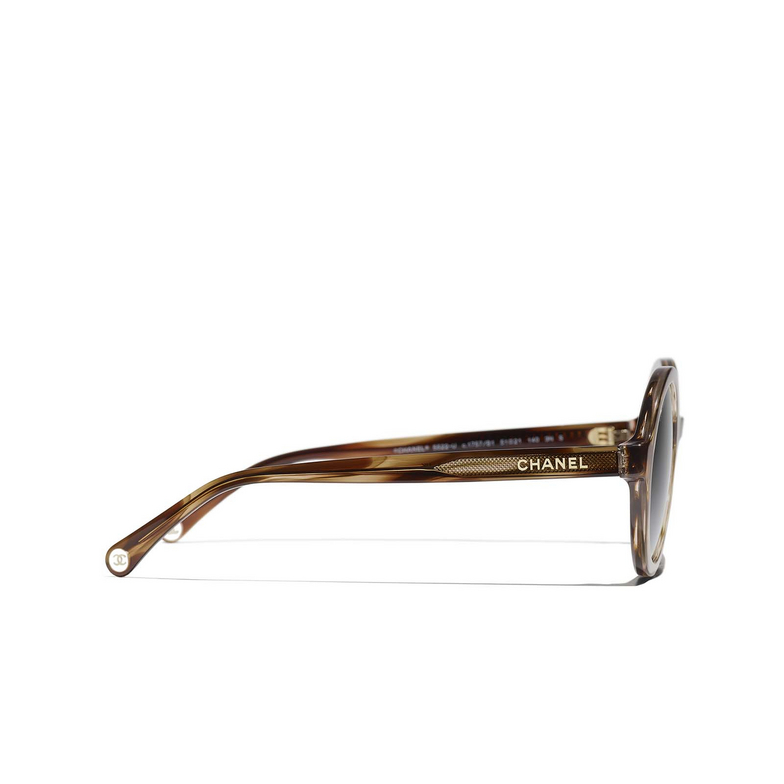 CHANEL runde sonnenbrille 1757B1 striped brown