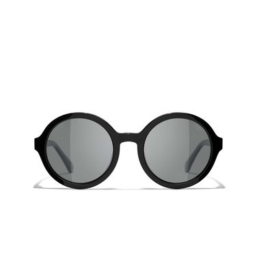 CHANEL round Sunglasses C50148 black - front view
