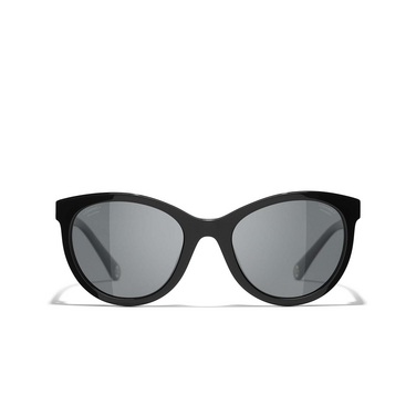 CHANEL pantos Sunglasses C50148 black - front view