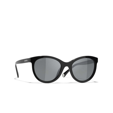 CHANEL pantos Sunglasses C50148 black - three-quarters view