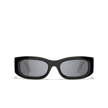 CHANEL rectangle Sunglasses 1656T8 black - front view