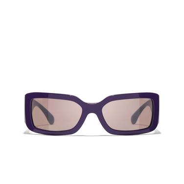 CHANEL rechteckige sonnenbrille 175853 purple - Vorderansicht