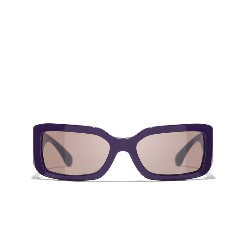 CHANEL rechteckige sonnenbrille 175853 purple