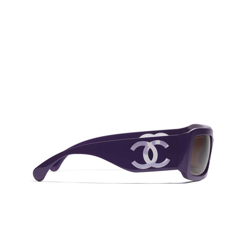 CHANEL rectangle Sunglasses 175853 purple