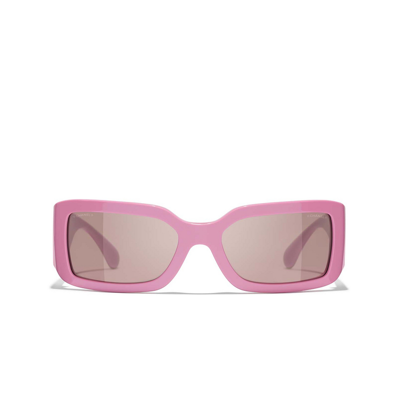 CHANEL rechteckige sonnenbrille 177653 baby pink