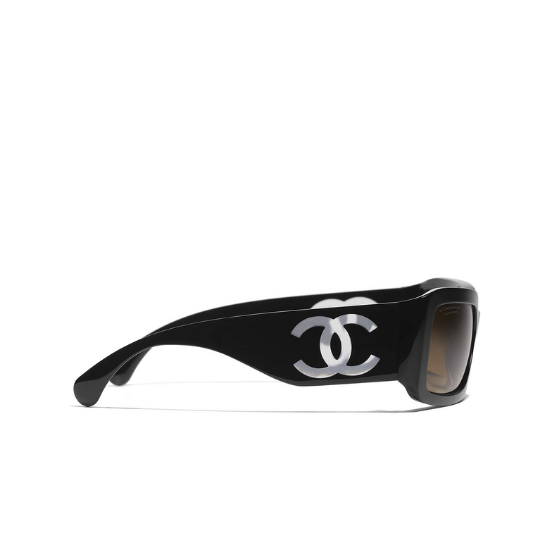 CHANEL rechteckige sonnenbrille C501W1 black