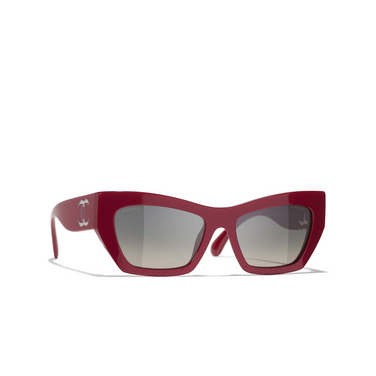 CHANEL Katzenaugenförmige sonnenbrille 175971 red - Dreiviertelansicht