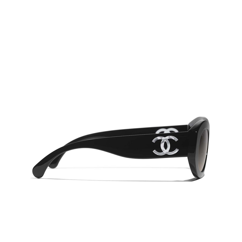 Solaires ovales CHANEL C501W1 black