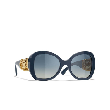 CHANEL butterfly Sunglasses 1790K4 blue grey - three-quarters view