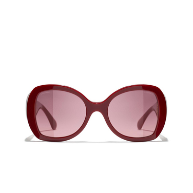 CHANEL Schmetterlingsförmige sonnenbrille 1792S1 browny red - Vorderansicht