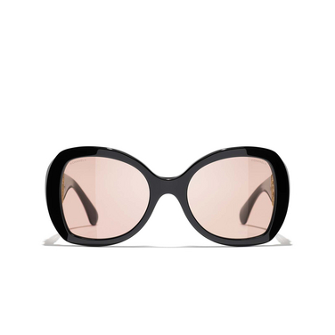 CHANEL butterfly Sunglasses C62284 black - front view