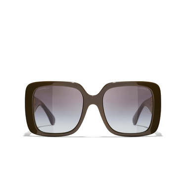 Gafas de sol cuadradas CHANEL 1460S6 dark taupe - Vista delantera