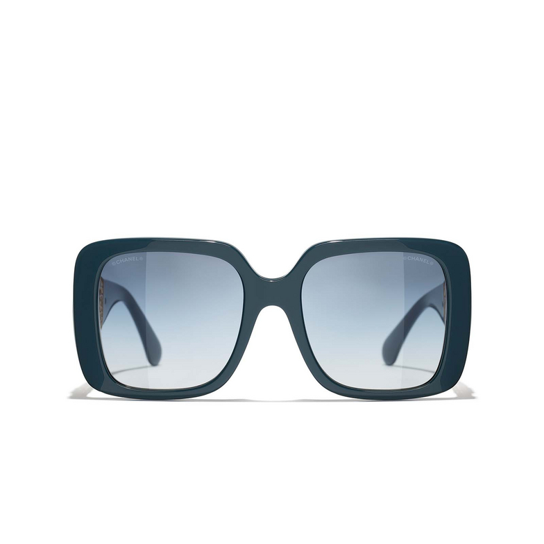 CHANEL square Sunglasses 17900O blue grey