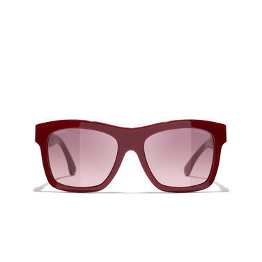 Solaires carrées CHANEL 1792S1 browny red - Vue de face