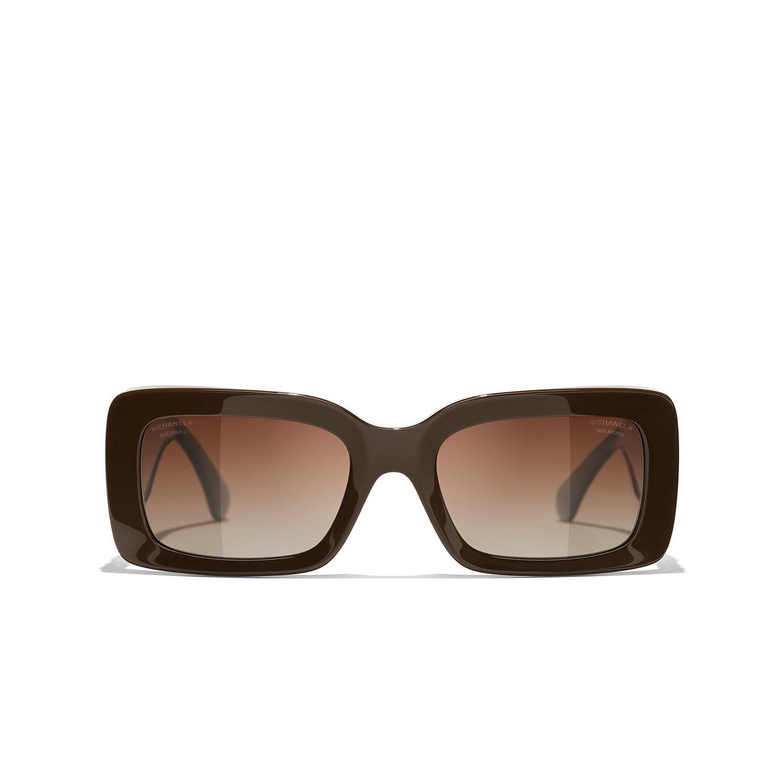 Gafas de sol rectangulares CHANEL 1460S9 dark taupe