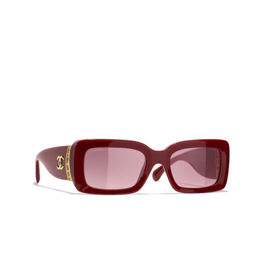 CHANEL rectangle Sunglasses 1792S1 browny red - three-quarters view