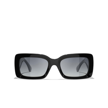 CHANEL rechteckige sonnenbrille C622S8 black - Vorderansicht