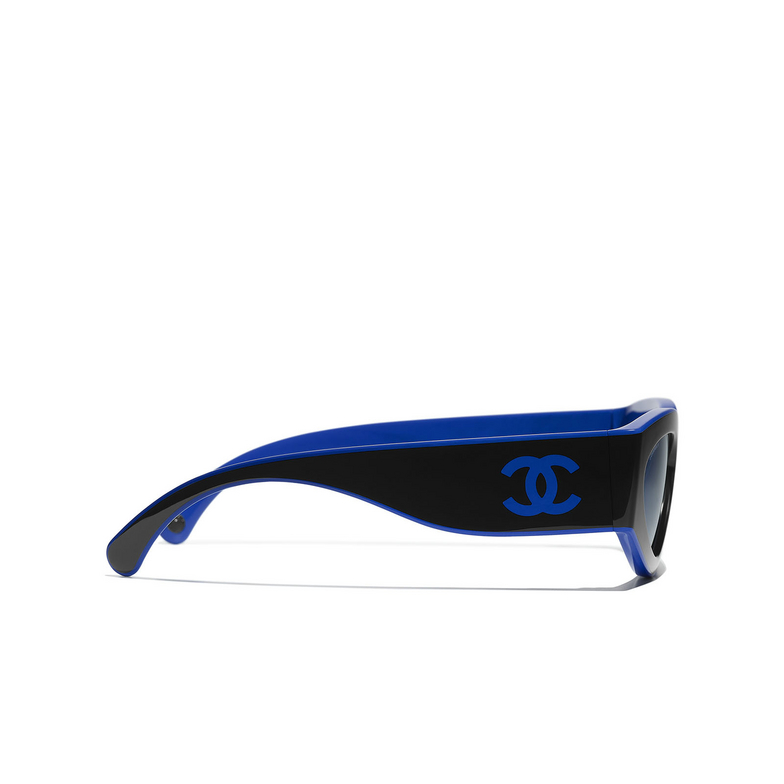 CHANEL Katzenaugenförmige sonnenbrille 176856 black & blue