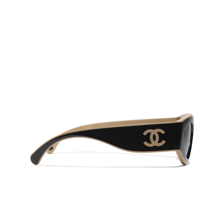 CHANEL cateye Sunglasses C534M3 black & beige