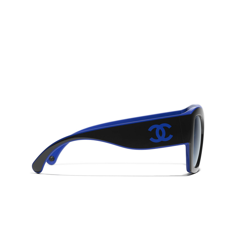 CHANEL Schmetterlingsförmige sonnenbrille 1768Q8 black & blue