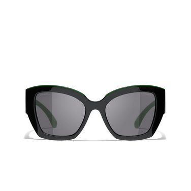 Solaires papillon CHANEL 1772B1 black & green - Vue de face