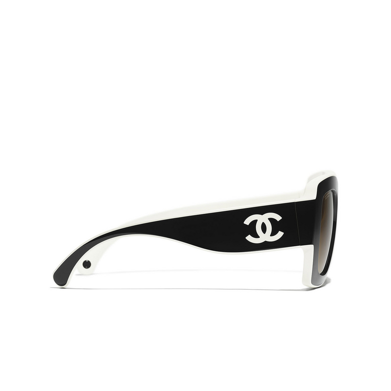 CHANEL quadratische sonnenbrille 1656M2 black & white