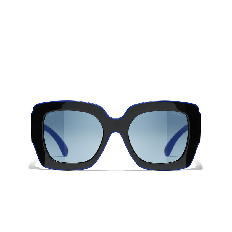 Solaires carrées CHANEL 1768Q8 black & blue