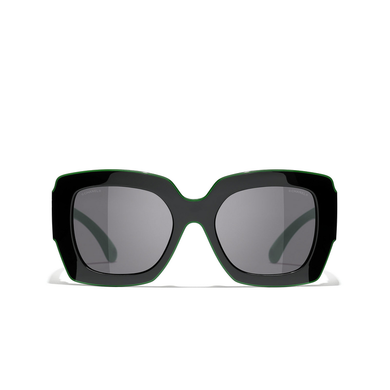 Occhiali quadrati CHANEL da sole 1772B1 black & green