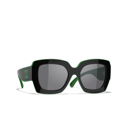 Solaires carrées CHANEL 1772B1 black & green