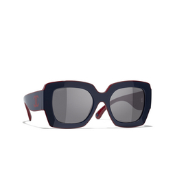 Solaires carrées CHANEL 1773B1 blue & burgundy