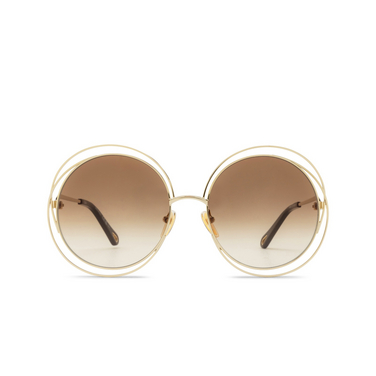 Occhiali da sole Chloé CH0045S rotondi 004 gold - frontale