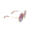 Chloé CH0046S irregular Sunglasses 003 havana - product thumbnail 2/4