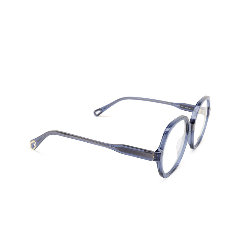 Lunettes de vue Chloé CH0083O 001 blue - 2/4